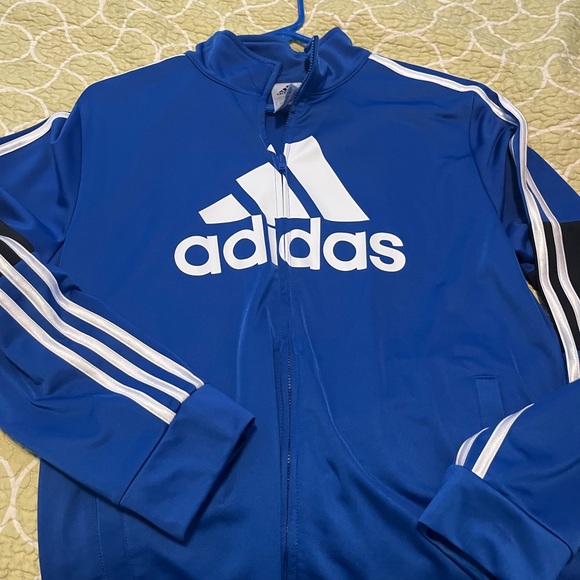 adidas Other - Adidas Royal Blue Track Jacket with White Accents 18/20 boys